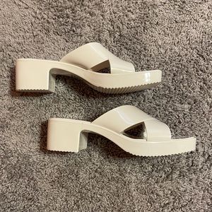 Torrid Jelly Criss Cross Heel Sandal Size 10WW